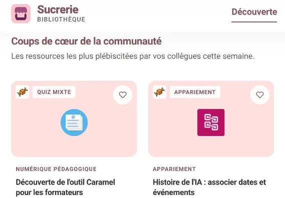 Capture de la Sucrerie : activités H5P partagées par la communauté